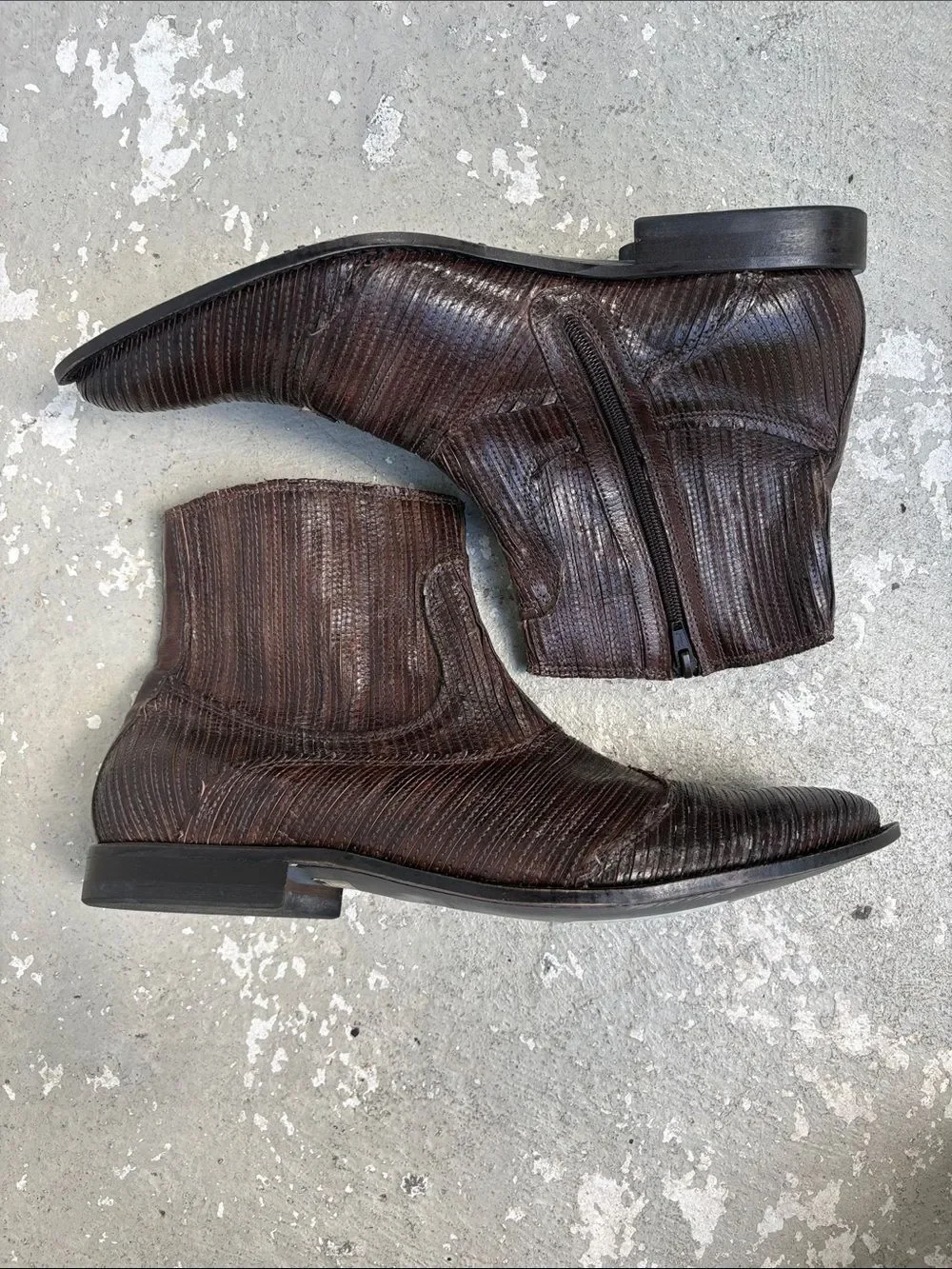 Vintage true religion ankle leather boots